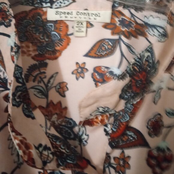 Speed Control NY women's dress size2X short sleeves summer spring work boho wear - Picture 4 of 7